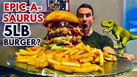 The Undefeated Giant Epic A Saurus Burger Challenge The Trip To