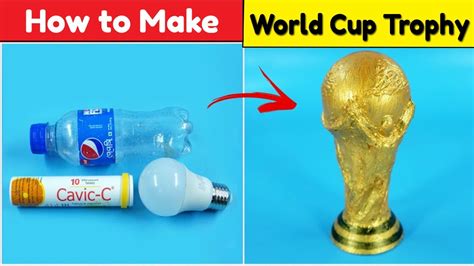 DIY FIFA World Cup Trophy How To Make FIFA World Cup Trophy YouTube