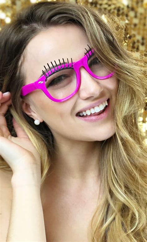 Hot Pink Eyelash Glasses The House Of Bachelorette Boda Fiesta