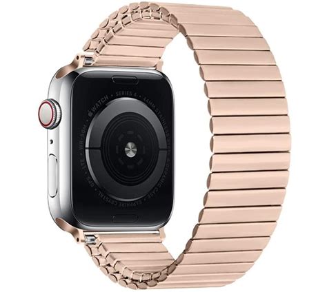 Apple Watch Stalen Rekband Ros Goud Smartwatchbanden Nl