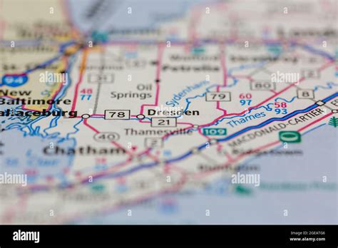 Map of dresden ontario hi-res stock photography and images - Alamy