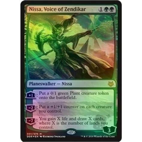 Nissa Voice Of Zendikar Nm Nissa Vs Ob Nixilis Mtg Green Planeswalker