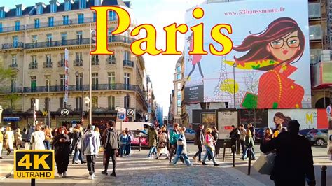 Paris France 🇫🇷 4k Hdr Paris City Walking Tour April 2022 Paris