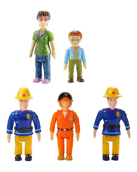 Fireman Sam 5 Figures Norman, Elvis, Dilys and Pilot Tom.: Buy Online ...