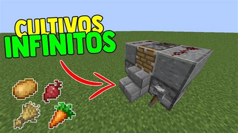 GRANJA DE CULTIVOS AUTOMATICA COMO HACER Una Nano Farm Minecraft