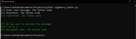 How to Implement the Vigenère Cipher in Python The Python Code