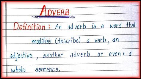 Using Adverbs In English Definition And Example Sentences 54 Off