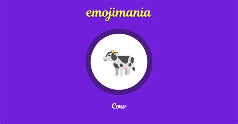 🐄 Cow emoji Copy & Paste - Emojimania