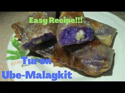 HOW TO MAKE TURON UBE MALAGKIT YouTube