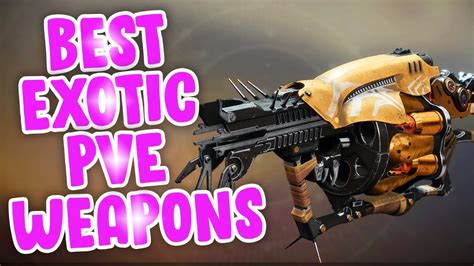 TOP 5 EXOTIC WEAPONS PvE Destiny 2 Season Of Dawn Best Exotics YouTube