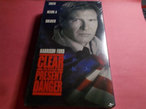 Clear And Present Danger Vhs Paramount Harrison Ford Sealed Pg Ebay