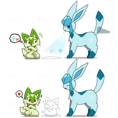 Safe Artist Tontaro Eeveelution Fictional Species Glaceon