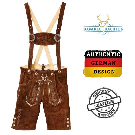 Bavaria Trachten Lederhosen For Men Genuine Leather Authentic German