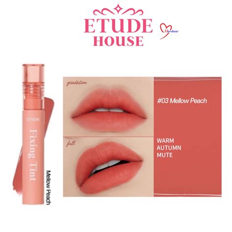 Etude House Fixing Tint 4g 8 Colors To Choose Shopee Malaysia