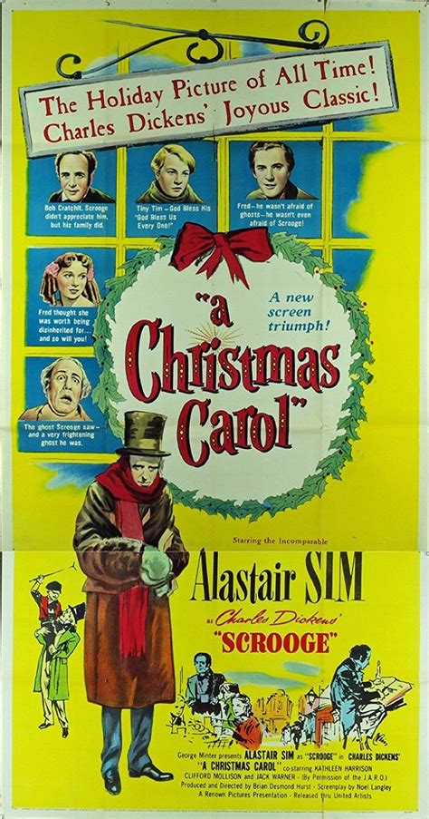 Scrooge (1951) Original Three Sheet Poster (41x81) VERY RARE LINEN ...