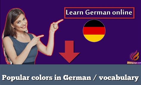 Popular colors in German / vocabulary