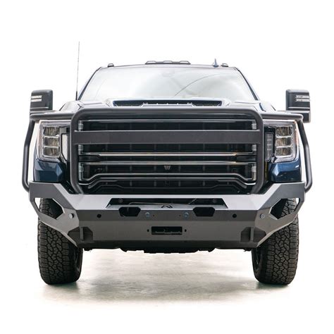 Fab Fours® Matrix Full Width Front Winch Hd Bumper With Grille Guard