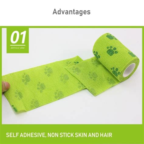 Retractable Tape Elastic Pet Elastic Bandage Sports Tape Self Adherent