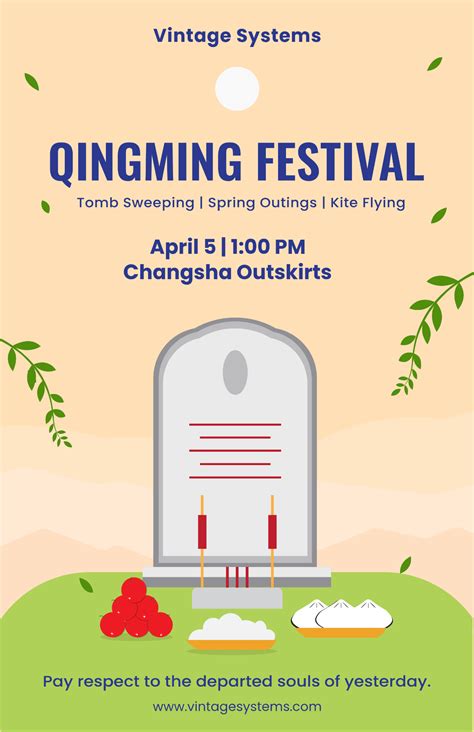 Free Qingming Festival Event Template - Edit Online & Download ...