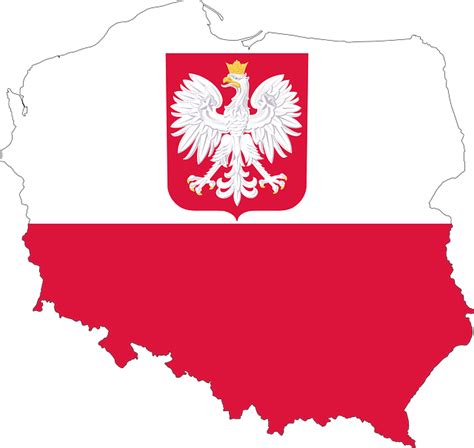 Polska Mapa Flaga Darmowy Obraz Na Pixabay