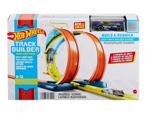 Hot Wheels Paquete Looping Dividido Track Builder Unlimited