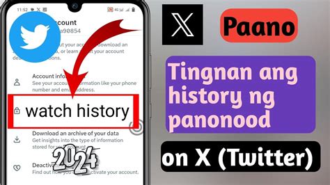 Paano Suriin Ang History Ng Panonood Sa Twitter Easy Tingnan