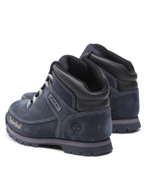 Timberland Bottes De Randonnée Euro Sprint Mid Hiker Tb0a12944841 Bleu Marine Modivo Fr