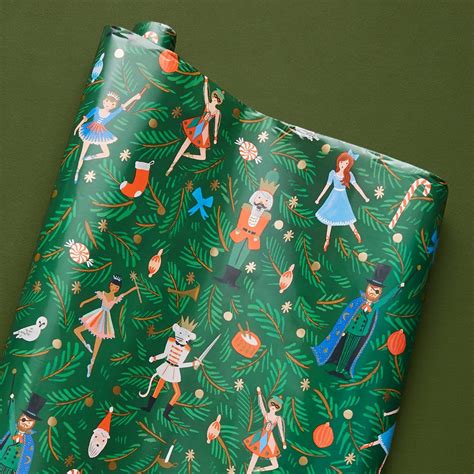 Rifle Paper Company Nutcracker Wrapping Paper Roll Christmas Themed