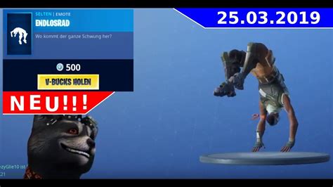 Fortnite Daily Shop Neuer Emote Das Endlos Rad 25032019