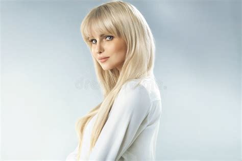 Delicate Blonde Woman With Fabulous Complexion Stock Photo Image Of