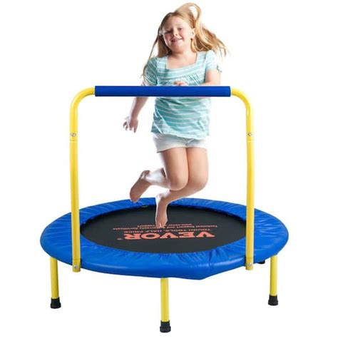 VEVOR 3 ft. Trampoline 36 in.Trampolines Indoor/Outdoor Trampoline ...