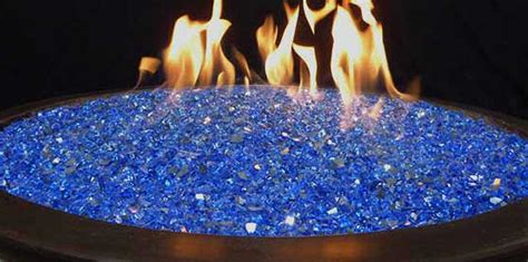 Recycled Fire Glass Cobalt Blue Backyard Paradise Hq