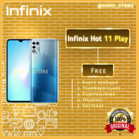 Jual INFINIX HOT 11 PLAY 4GB 64GB 4GB 128GB GARANSI RESMI INFINIX INDONESIA Shopee Indonesia
