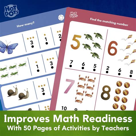 Educational Insights Hot Dots Lets Learn Pre K Math Libro De Trabajo