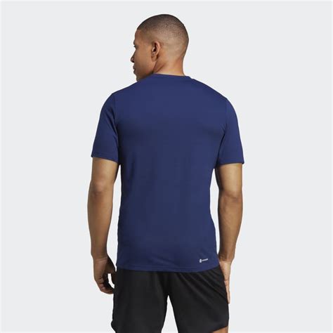 adidas Train Essentials Feelready Logo Training Tee - Blue | adidas LK