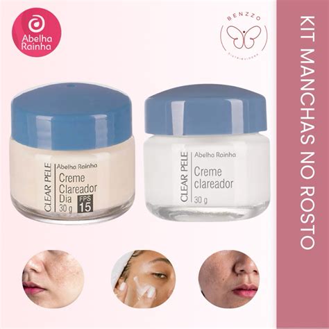 Kit Creme Facial Dia Noite Manchas Clear Abelha Rainha Shopee Brasil