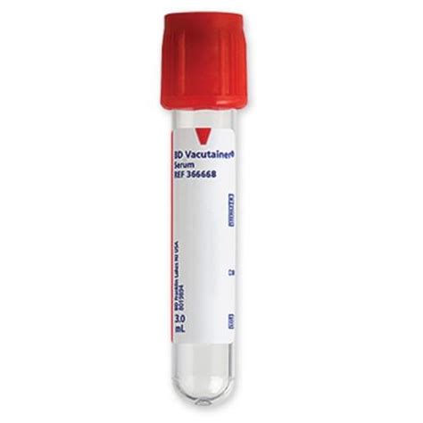 Blood Collection Tube Red Top 4 Ml DECAMED SUPPLIES