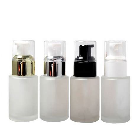 China 30ml Wholesale Cylinder Frosted Glass Serum Empty Bottle With