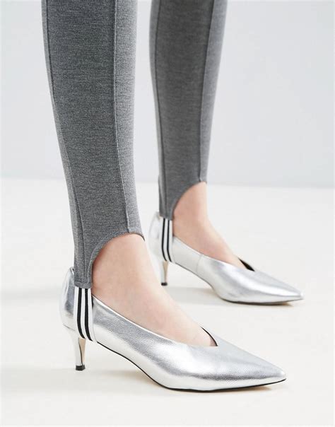 Lyst Asos Stirrup Leggings With Tipping In Gray