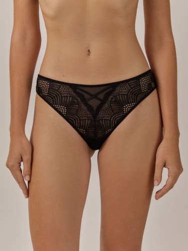 Трусы стринги бразилиано жен Noks черный Infinity Lingerie