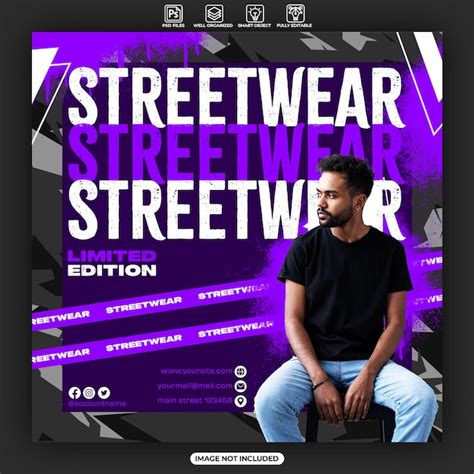 Premium PSD Urban Streetwear Clothing Brand Poster Design