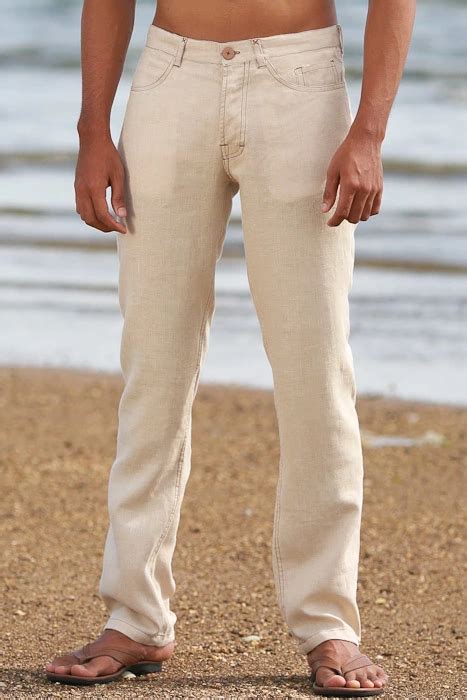 Mens White Linen Beach Wedding Attire