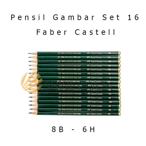 Jual Drawing Pencil Set Pensil Gambar Faber Castell Isi 16 Pensil