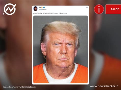 Fact Check Viral Trump Mugshot ‘taken During Booking In Manhattan