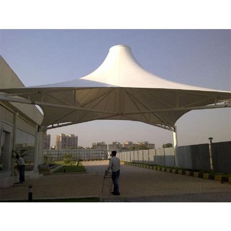 PVC Coated Fabric Conical Tensile Structure At Rs 300 Square Feet In