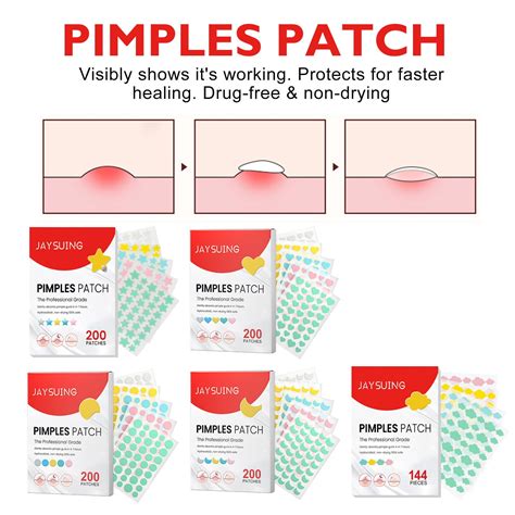 Pimple Patches For Face 144 Counts Acne Patches Hydrocolloid Patches For Covering Zits And