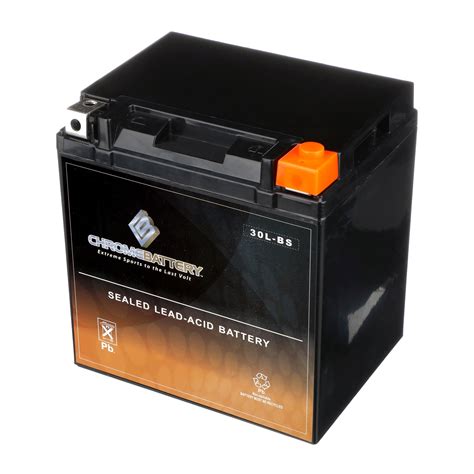 Chrome Battery Ytx30l Bs 30l Bs 12 Volts 30 Ah 270 Cca Utv Battery