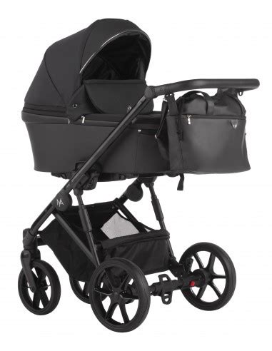 Carrito de bebé ligero y todoterreno Natoni Jimmy Color Negro