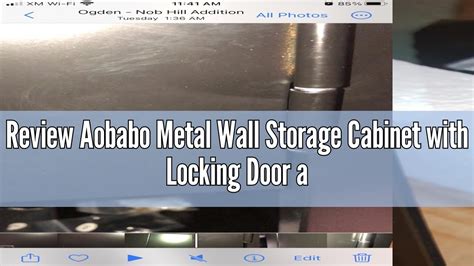 Review Aobabo Metal Wall Storage Cabinet With Locking Door And Shelf