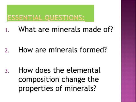 Ppt Minerals Powerpoint Presentation Free Download Id2046494